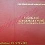 Chứng Chỉ Nghiệp Vụ Sư Phạm Cấp Tiểu Học